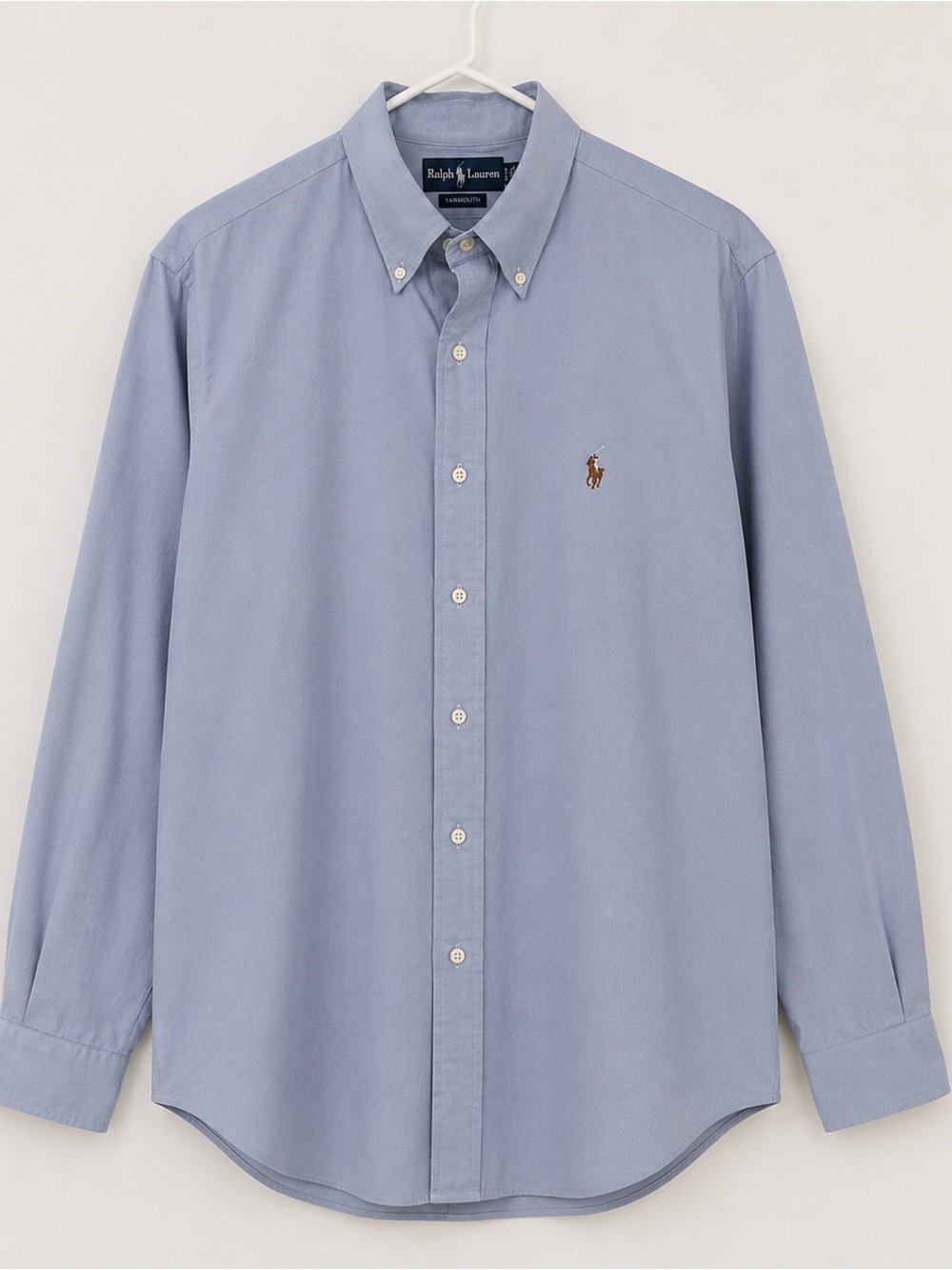 Ralph Lauren Vintage Yarmouth Button Down Cotton Pinpoint Oxford Sz 17/34 Mens